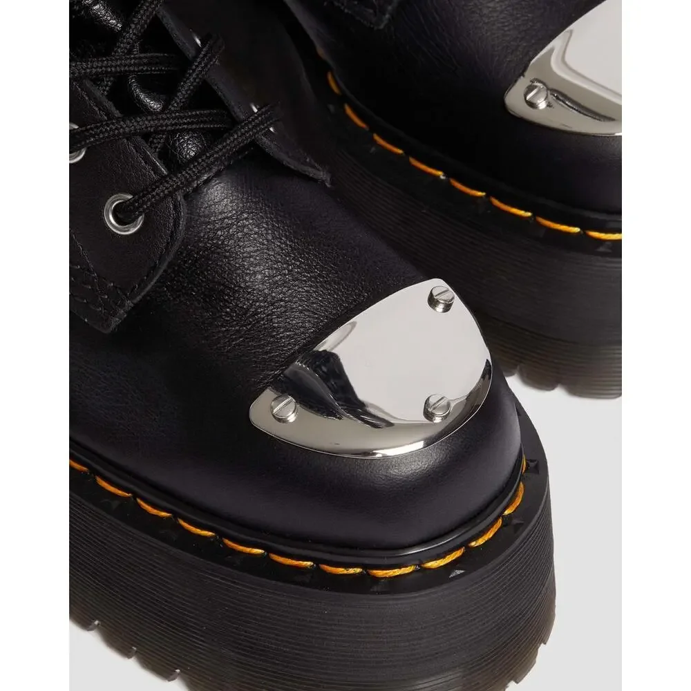 DR MARTENS WOMEN'S 6 VIRGINIA LEATHER 28-EYE EXTREME MAX THIGH HIGH BOOTS NWOB